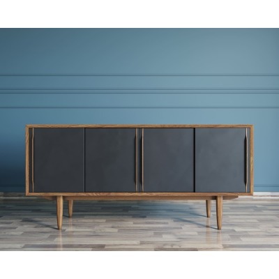 Комод Bruni Black четыре дв...