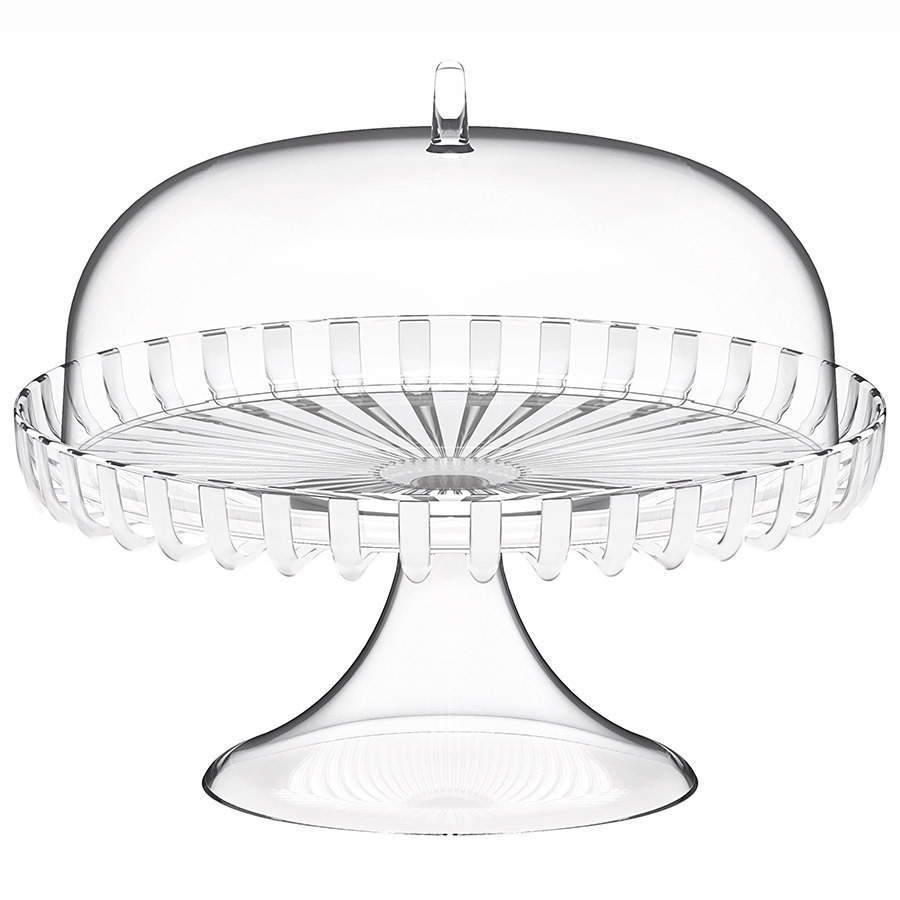 Фото Блюдо для торта с крышкой dolcevita, D31 см, перламутровое (75592) - интернет-магазин МегаТерем в Москве