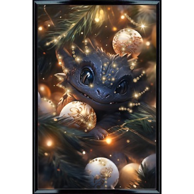 Картина Новогодний Дракоша ...