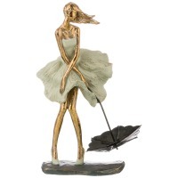 Статуэтка "с зонтом" 21*12*32 см. серия "фьюжн" Lefard (154-579)