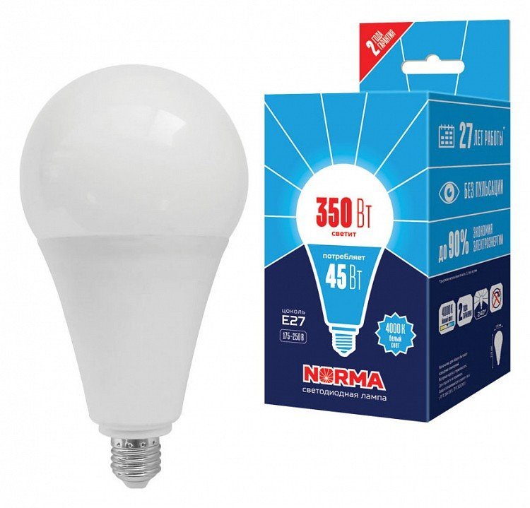 Фото Лампа светодиодная Volpe  E27 45Вт 4000K UL-00005611 UL_UL-00005611 - интернет-магазин МегаТерем в Москве