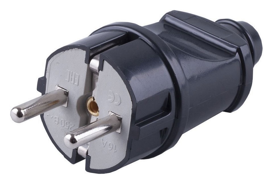 Фото Вилка прямая с заземлением Stekker PPG16-42-201 32852 FE_32852 - интернет-магазин МегаТерем в Москве