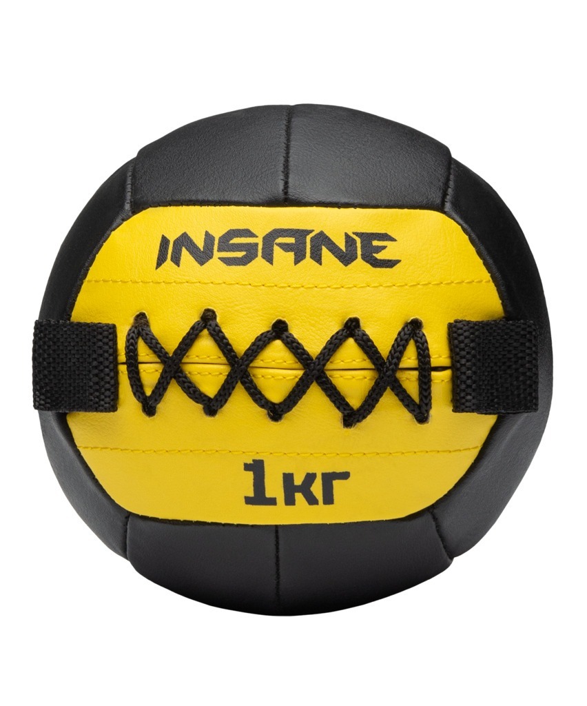 Фото Медбол INSANE IN24-WB200, 1 кг, желтый (2119202) - интернет-магазин МегаТерем в Москве