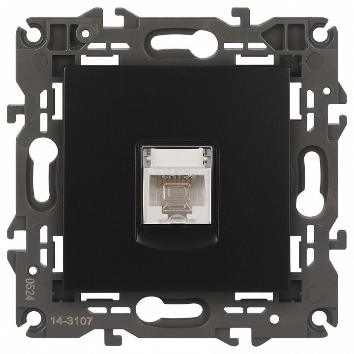 Фото Розетка Ethernet RJ-45 без рамки Эра Эра Elegance 14-3107-05 ER_B0034306 - интернет-магазин МегаТерем в Москве