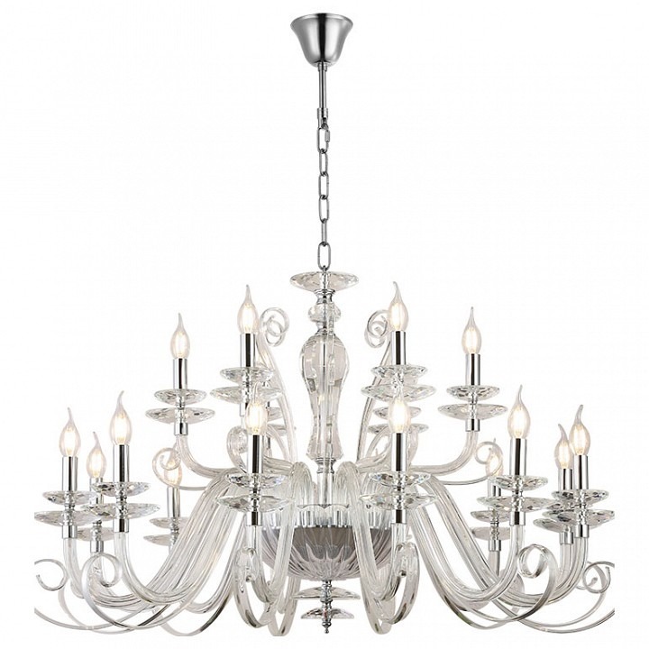 Фото Подвесная люстра Newport ANNABELLE 8576+12/C chrome NWP_M0070815 - интернет-магазин МегаТерем в Москве