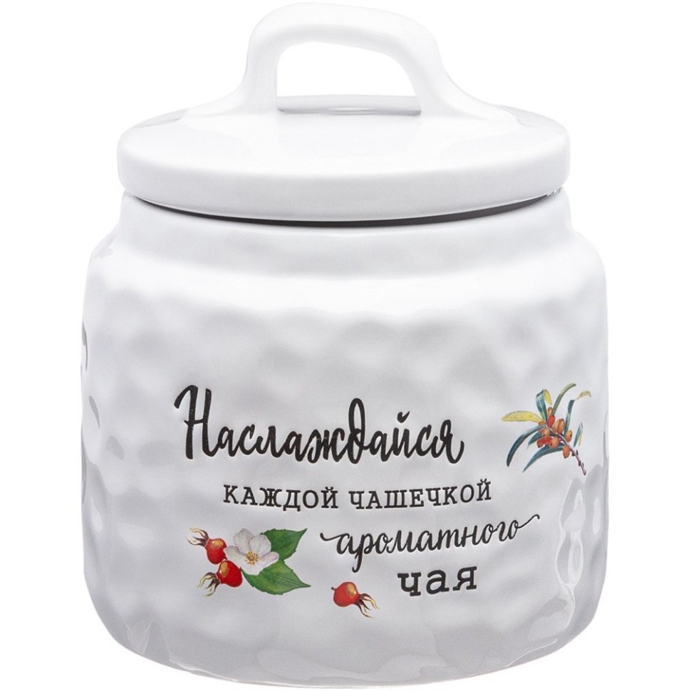 Фото Банка для сыпучих продуктов коллекция crumpled 13*13*15 см Lefard (157-206) - интернет-магазин МегаТерем в Москве