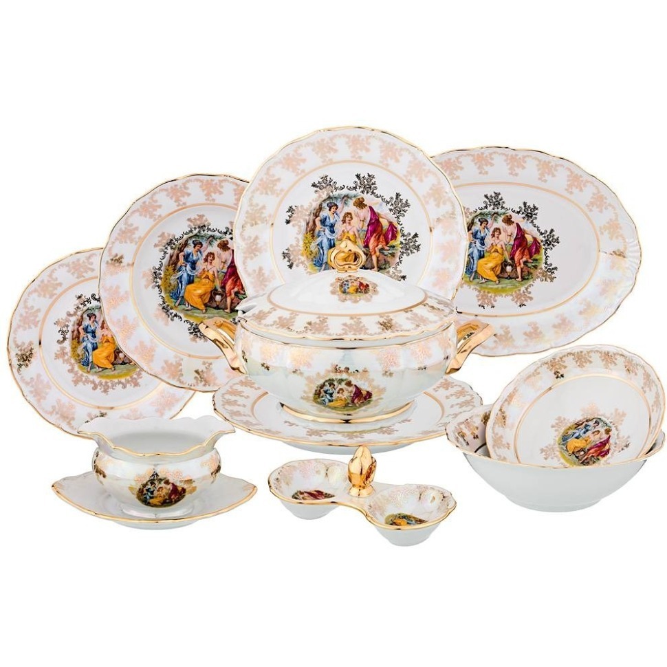 Фото Столовый сервиз на 6 персон 25 пр.мадонна G.Benedikt. (662-557) - интернет-магазин МегаТерем в Москве