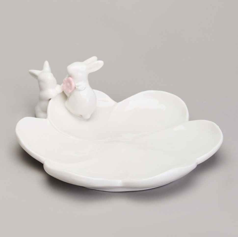 Фото Блюдо сервировочное кролики 22,6х18,8х6,8 см LEFARD (146-2164) - интернет-магазин МегаТерем в Москве