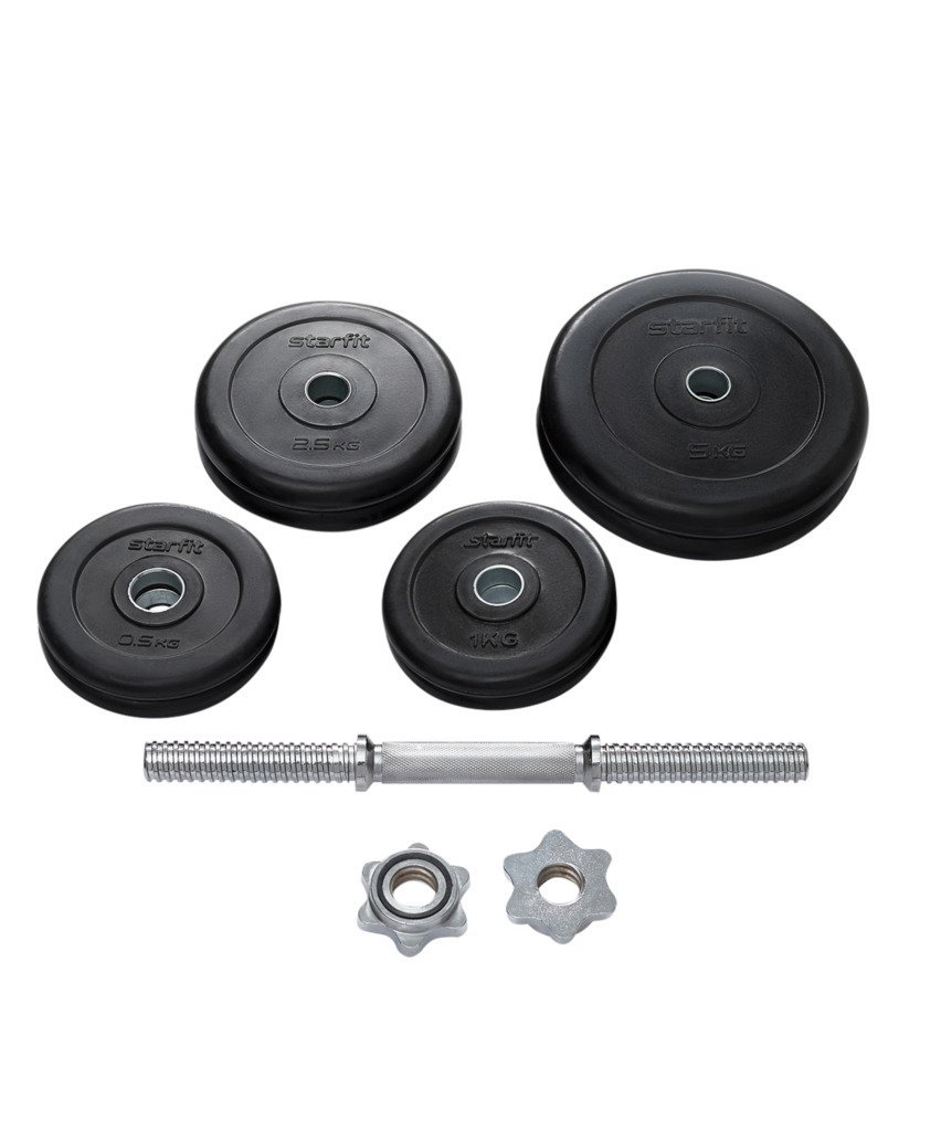 Фото Гантель разборная обрезиненная в коробке STARFIT DB-716, 20 кг (2107586) - интернет-магазин МегаТерем в Москве