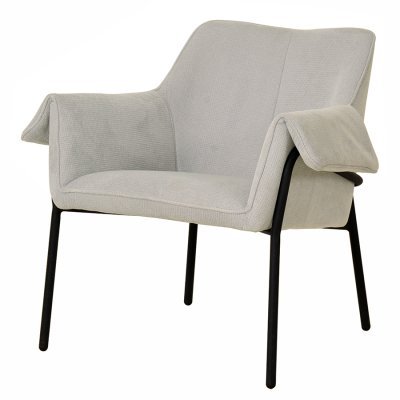 Лаунж-кресло aline, шенилл, серо-бежевое (76870)