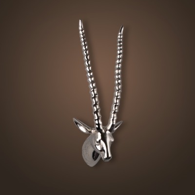 Голова антилопы 4074, метал...