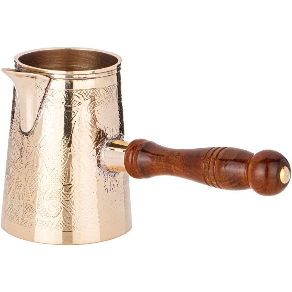 Фото Турка резная graving 350мл. латунь Lefard (733-149) - интернет-магазин МегаТерем в Москве