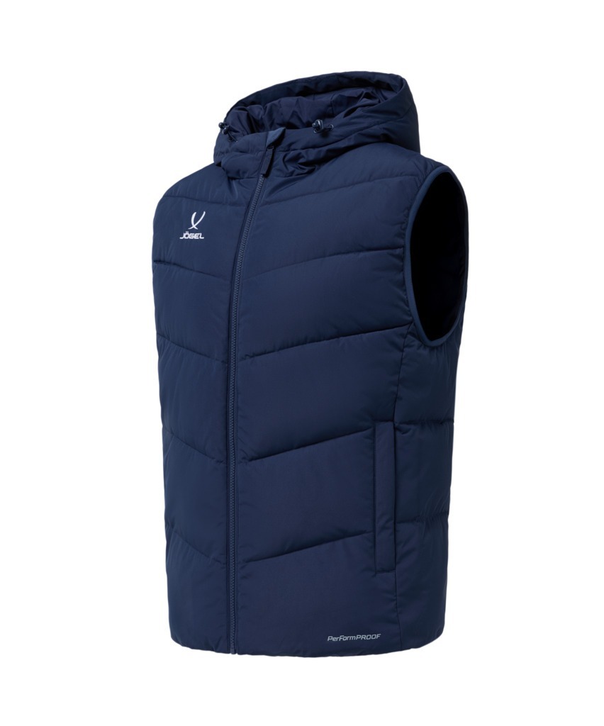 Фото Жилет утепленный c капюшоном JOGEL ESSENTIAL PerFormPROOF Padded Hooded Vest, темно-синий, детский (2126150) - интернет-магазин МегаТерем в Москве