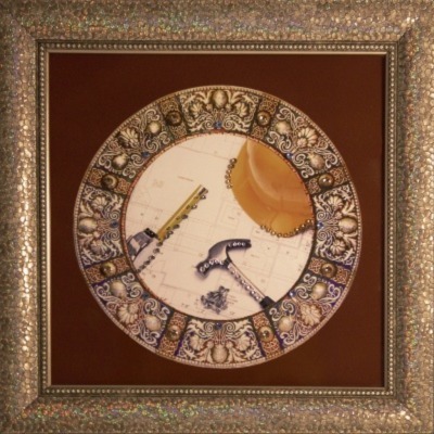 Картина Строители 1 с крист...