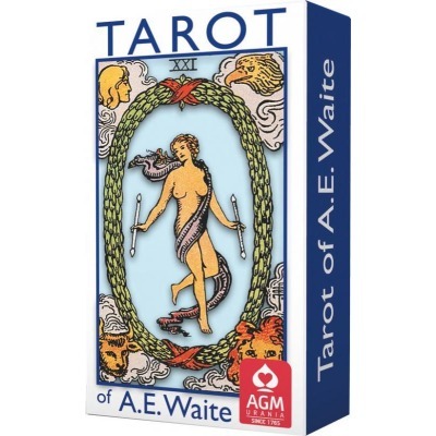 Карты Таро "A.E.Waite Tarot Blue Edition-Standard" AGM Urania / Колода Уэйта - английская версия (33546)