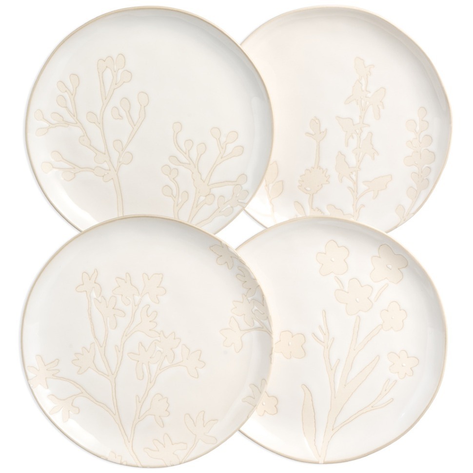 Фото Набор тарелок закусочных bronco field 4 шт 20,5*2 см (409-213)  - интернет-магазин МегаТерем в Москве