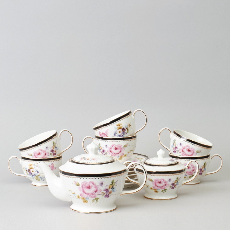 Фото Чайный сервиз lefard nostalgie на 6 пер. 14 пр. 900/350/260 мл (590-662)  - интернет-магазин МегаТерем в Москве