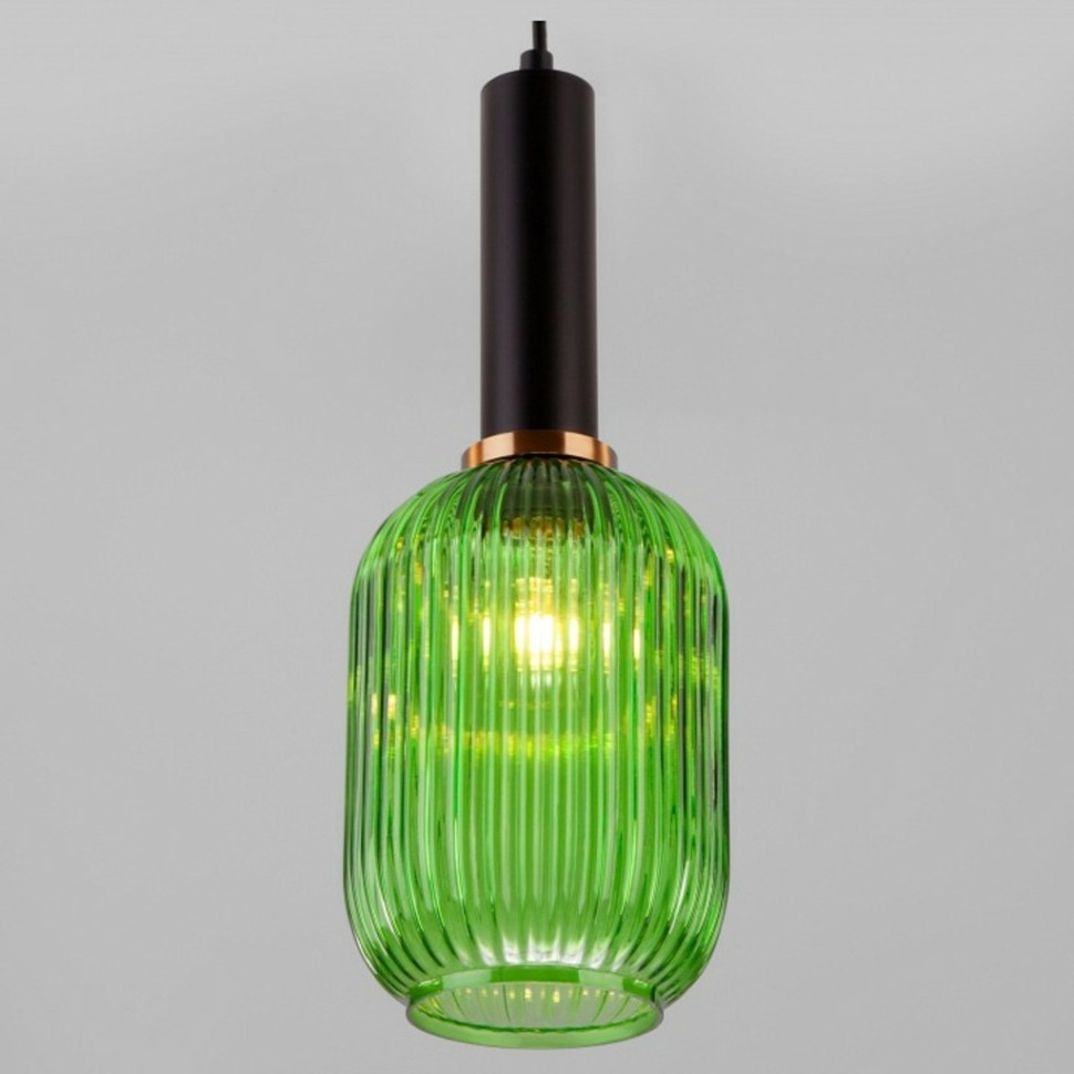 Фото Подвесной светильник Eurosvet Bravo 50181/1 зеленый EV_a045116 - интернет-магазин МегаТерем в Москве