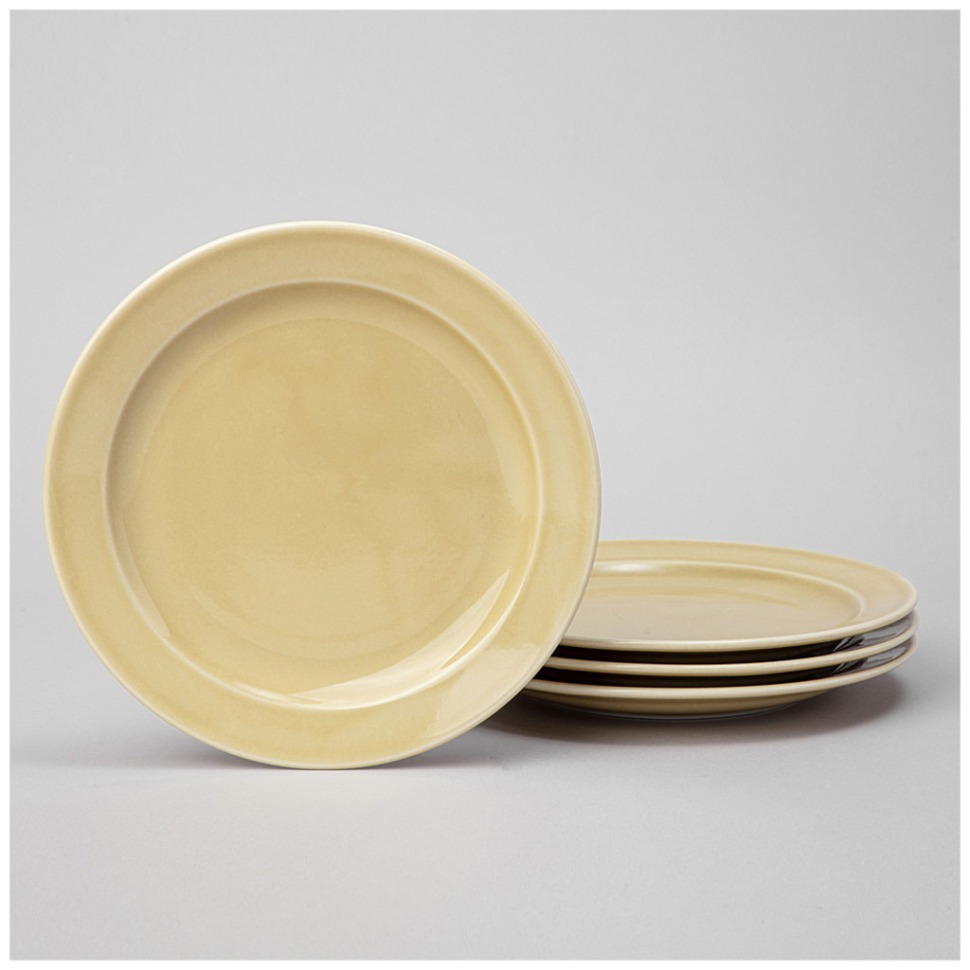 Фото Набор тарелок десертных lefard tint 20 см (желтый) 4 шт. (48-957-2)  - интернет-магазин МегаТерем в Москве