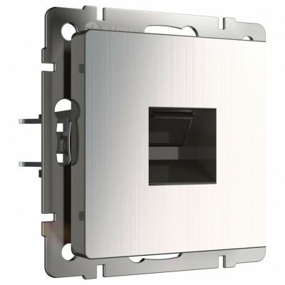 Розетка Ethernet RJ-45 без рамки Werkel глянцевый никель W1181002 WRK_a051079