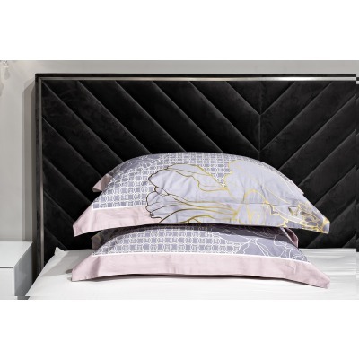 Комплект наволочек сатин принт Пионы розовый  50*70(2шт) (TT-00013369)