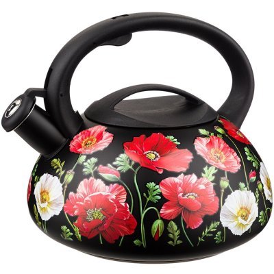 Чайник agness "маки" со свистком 3 л (916-409) 