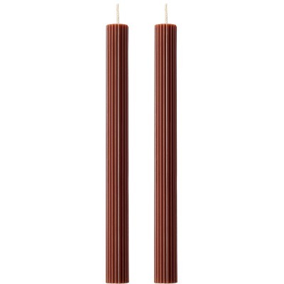 Набор из двух свечей коричн...