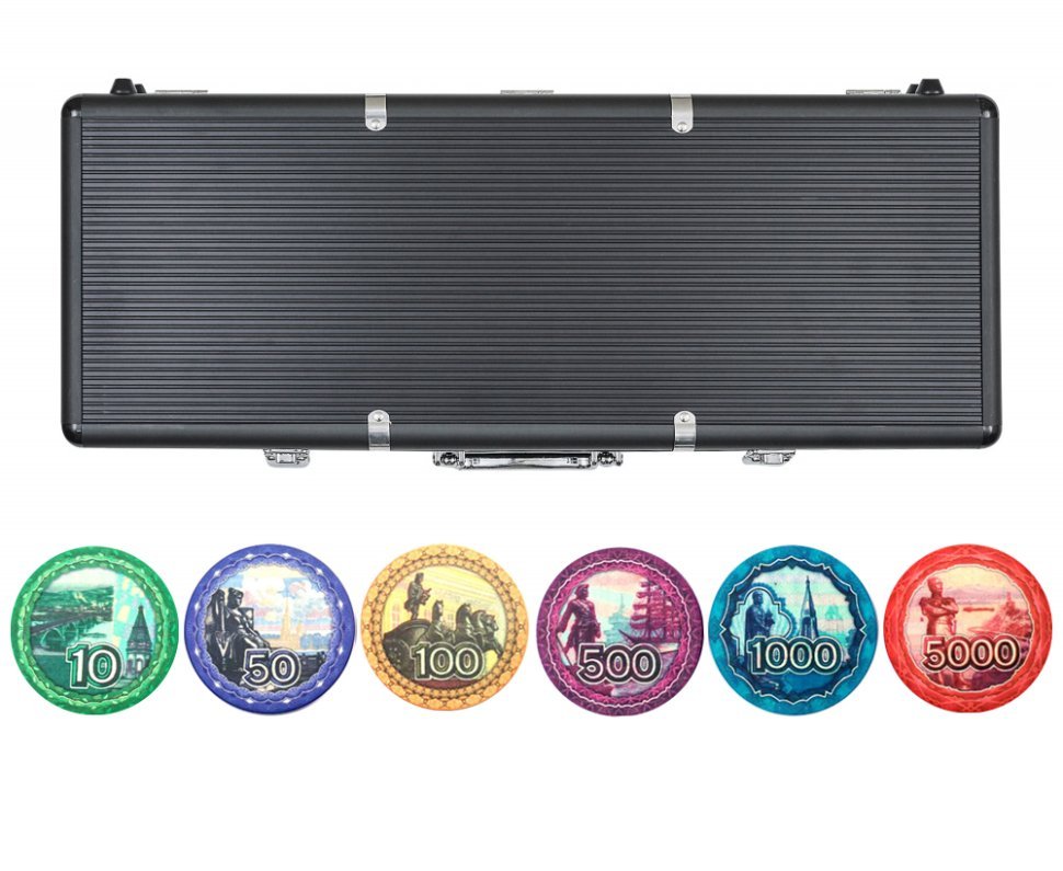 Фото Набор для покера Roubles на 500 фишек (47189) - интернет-магазин МегаТерем в Москве