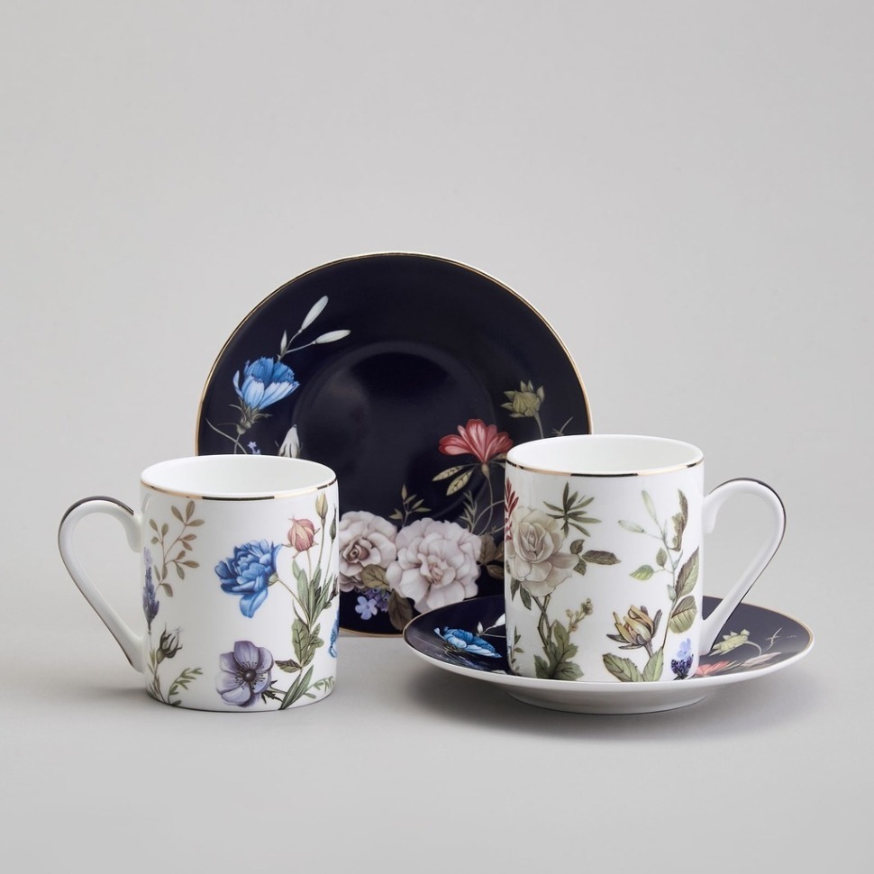 Фото Кофейный набор lefard belle на 2 пер. 4 пр. 100 мл (86-2549-1)  - интернет-магазин МегаТерем в Москве