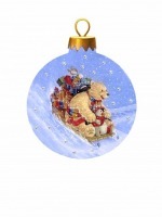 Новогодний шар Светлое утро с кристаллами Swarovski (3132)