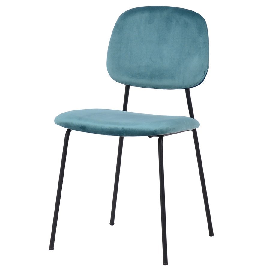 Фото Стул tilla, велюр, темно-бирюзовый (74031) - интернет-магазин МегаТерем в Москве