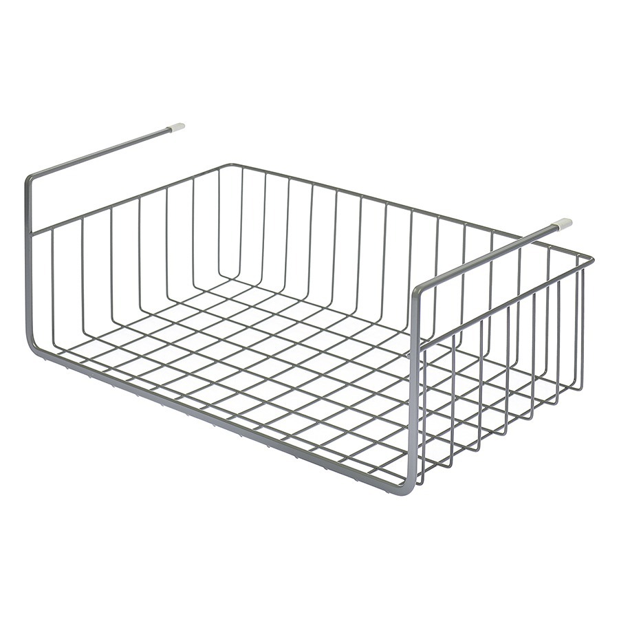 Фото Корзина для хранения подвесная granli, 38,8х24,5х15 см, серая (77267) - интернет-магазин МегаТерем в Москве