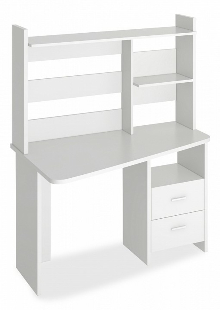 Фото Стол компьютерный Домино Лайт СКЛ-Трап120+НКЛ-120 MER_SKL-Trap120-NKL-120_BE_LEV - интернет-магазин МегаТерем в Москве