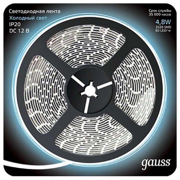 Фото Лента светодиодная Gauss Gauss 312000305 GA_312000305 - интернет-магазин МегаТерем в Москве
