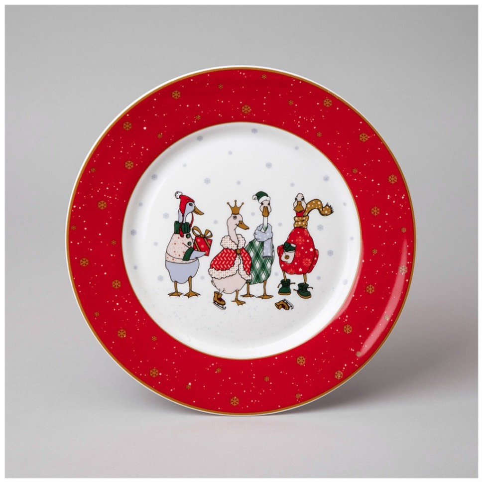 Тарелка обеденная lefard family christmas 25 см (425-204)  Фото Тарелка обеденная lefard family christmas 25 см (425-204)  - интернет-магазин МегаТерем в Москве