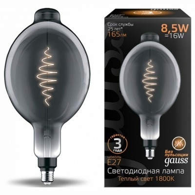 Лампа светодиодная Gauss Oversize E27 8.5Вт 1800K 152802005 GA_152802005