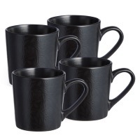 Набор кружек  bronco "choice black" 400 мл =4 шт (191-362-1) 