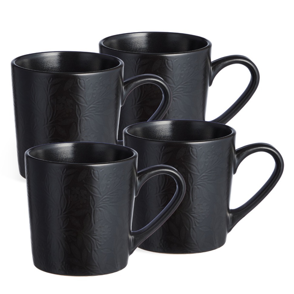 Фото Набор кружек  bronco choice black 400 мл =4 шт (191-362-1)  - интернет-магазин МегаТерем в Москве