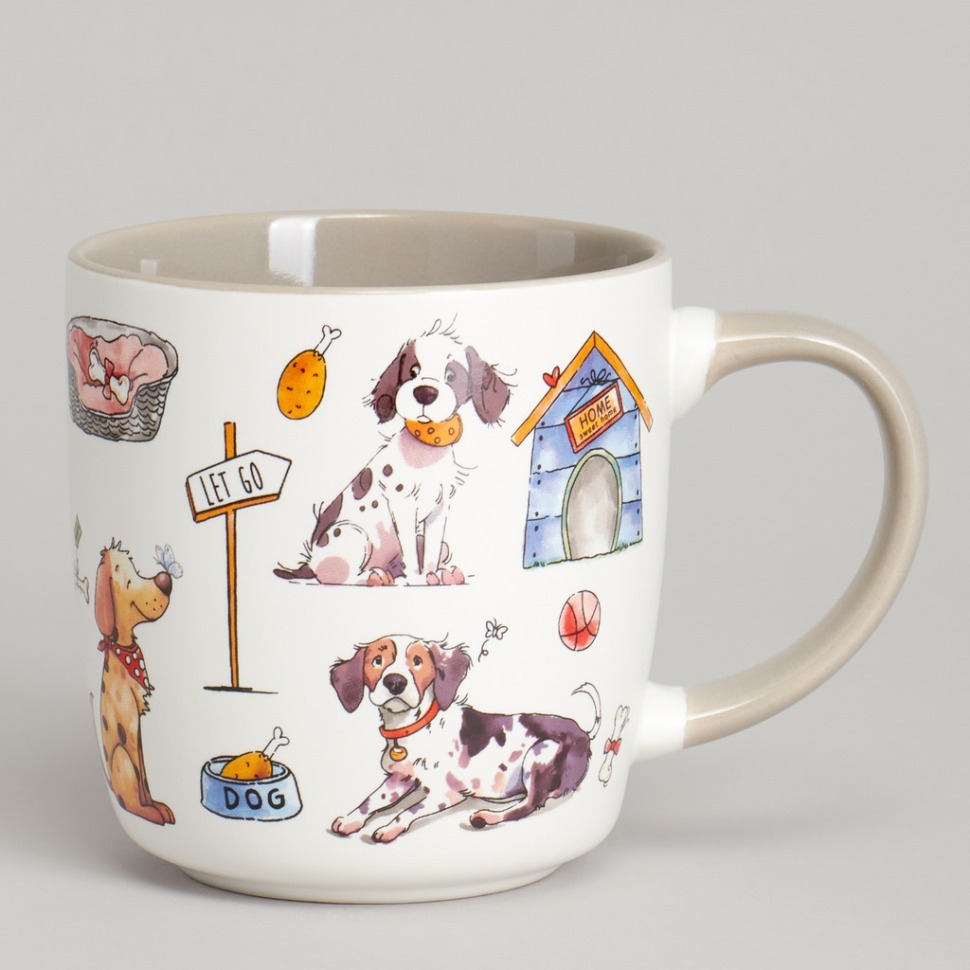 Фото Кружка lefard 400мл dogs 9.0*5.6*9.3cm (260-1022)  - интернет-магазин МегаТерем в Москве