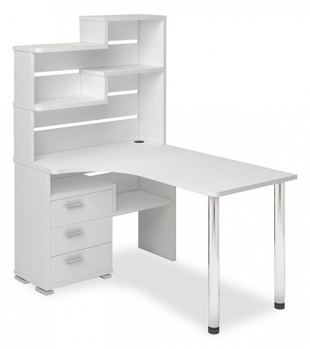 Фото Стол компьютерный Домино СР-132-150 БЕ-ЛЕВ MER_SR-132-150_BE-LEV - интернет-магазин МегаТерем в Москве