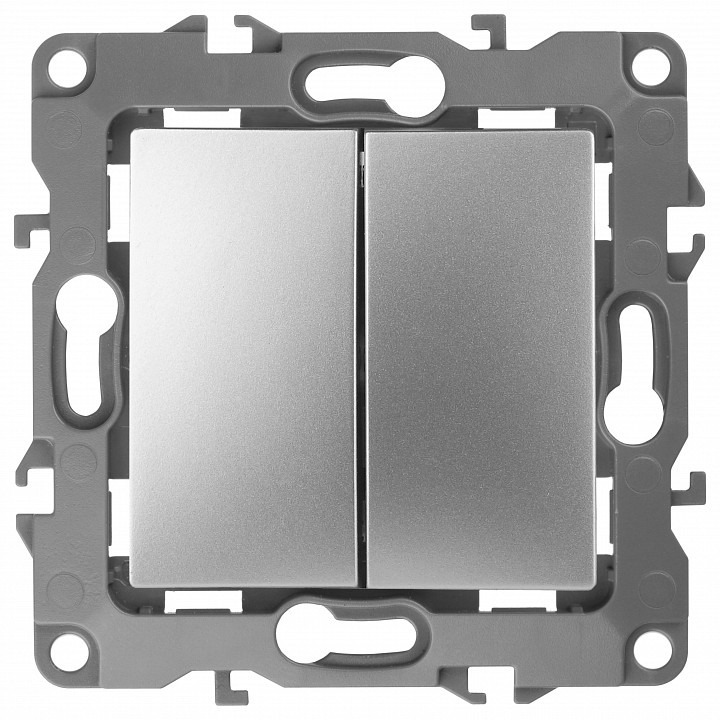 Фото Переключатель двухклавишный без рамки Эра Эра 12 12-1104-03 ER_B0014647 - интернет-магазин МегаТерем в Москве