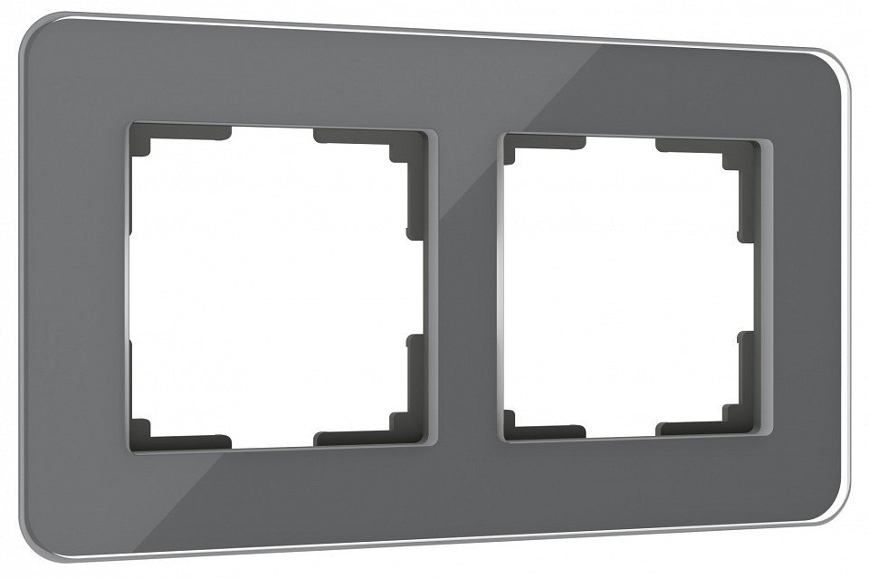 Фото Рамка на 2 поста Werkel Elite (графит, стекло) W0022440 WRK_a057879 - интернет-магазин МегаТерем в Москве