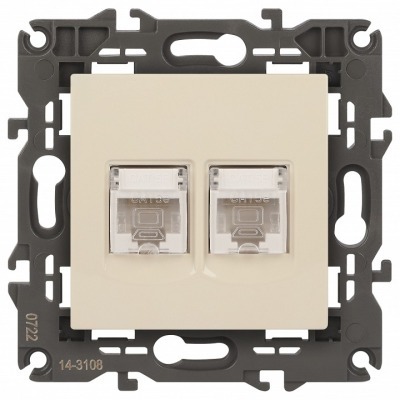 Розетка Ethernet RJ-45 без рамки Эра Эра Elegance 14-3108-02 ER_B0034309