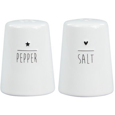 Bastion Collections Солонка и перечница Нeart Black LI/SALT&PEPER BL