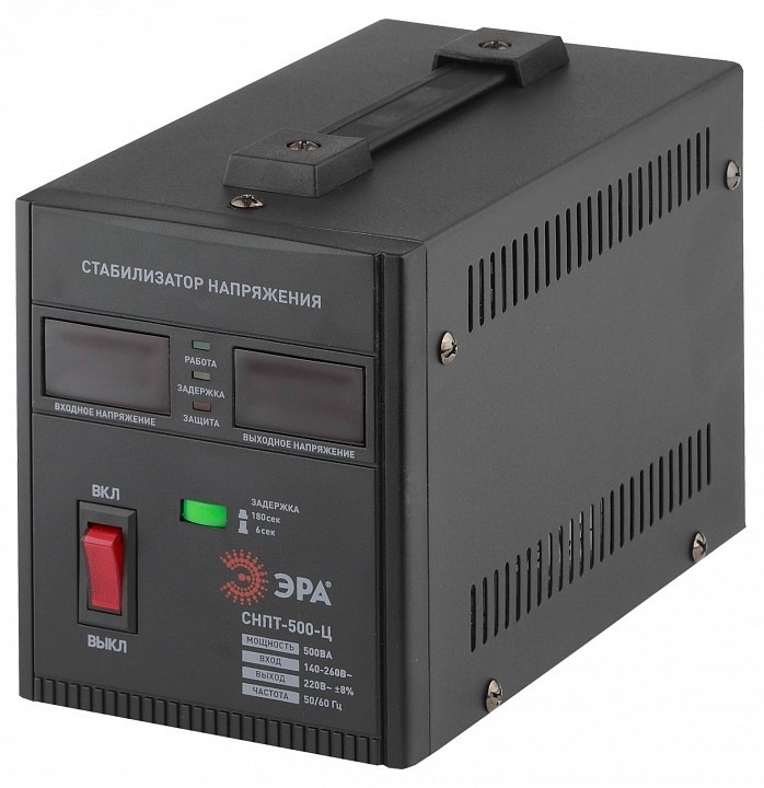 Фото Стабилизатор напряжения Эра  СНПТ-500-Ц ER_B0020157 - интернет-магазин МегаТерем в Москве