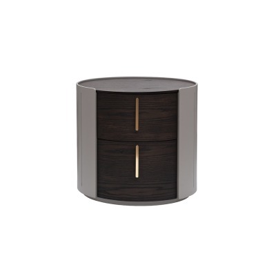 Тумбочка 2 ящика темный шпо...