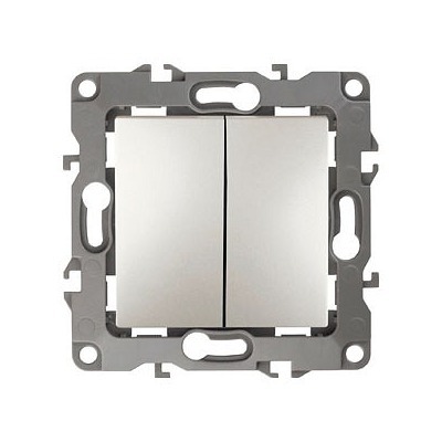 Выключатель двухклавишный б...