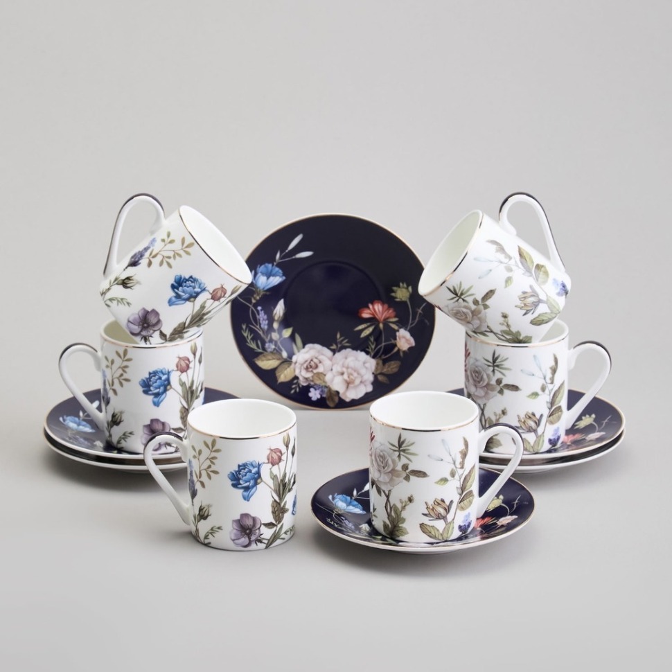 Фото Кофейный набор lefard belle на 6 пер. 12 пр. 100 мл (86-2550-1)  - интернет-магазин МегаТерем в Москве