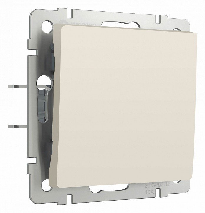Фото Выключатель одноклавишный без рамки Werkel айвори матовый W1110062 WRK_a059277 - интернет-магазин МегаТерем в Москве