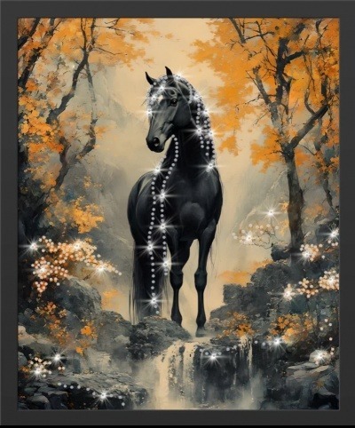 Картина Легенда осеннего леса с кристаллами Swarovski (2446) Фото Картина Легенда осеннего леса с кристаллами Swarovski (2446) - интернет-магазин МегаТерем в Москве